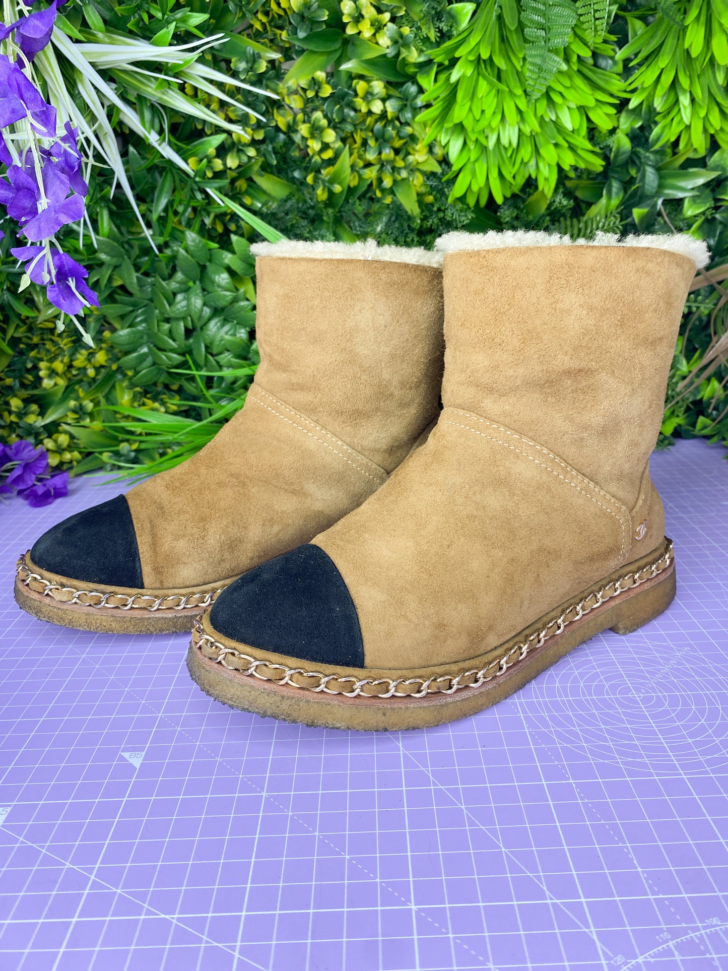 Chanel Shearling Boots 36C/3