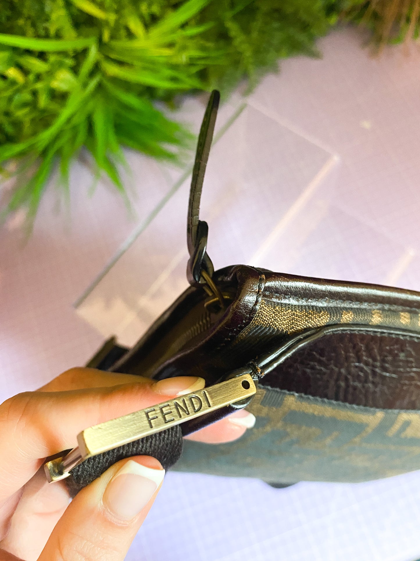 Unisex Fendi Zucca Crossbody