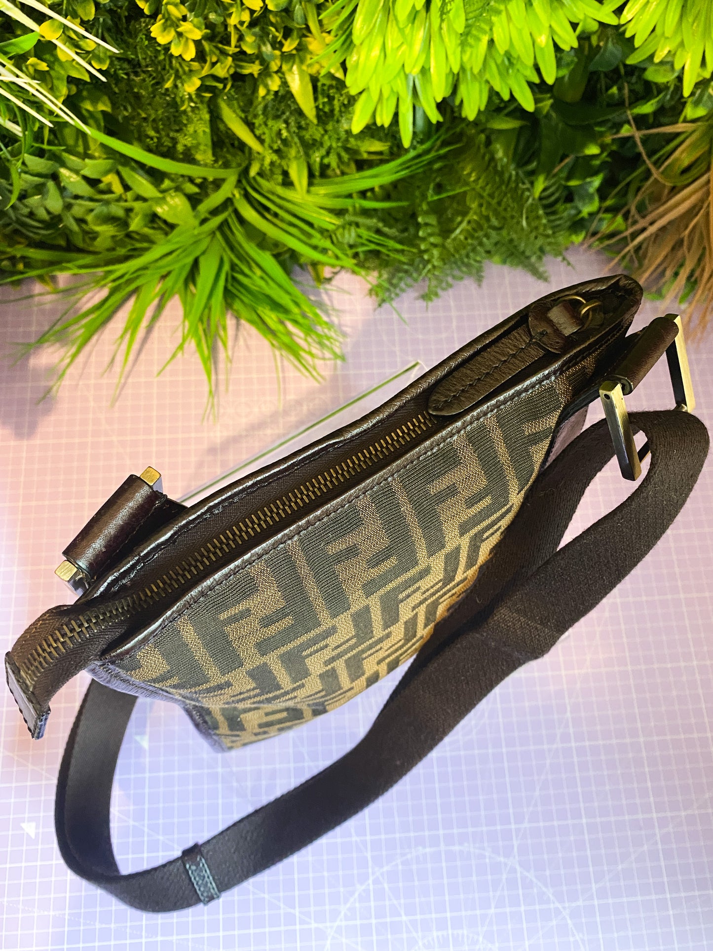 Unisex Fendi Zucca Crossbody