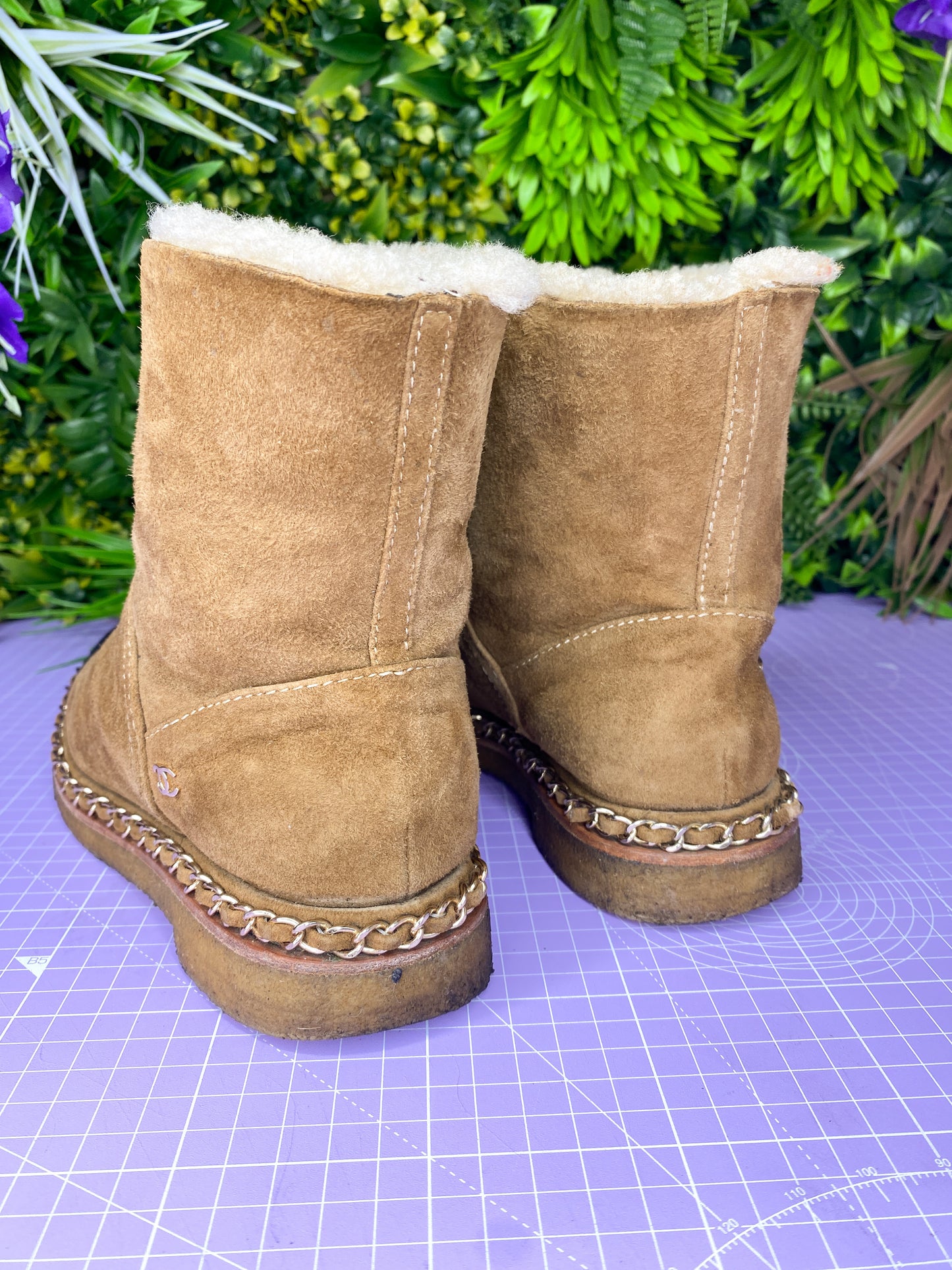 Chanel Shearling Boots 36C/3