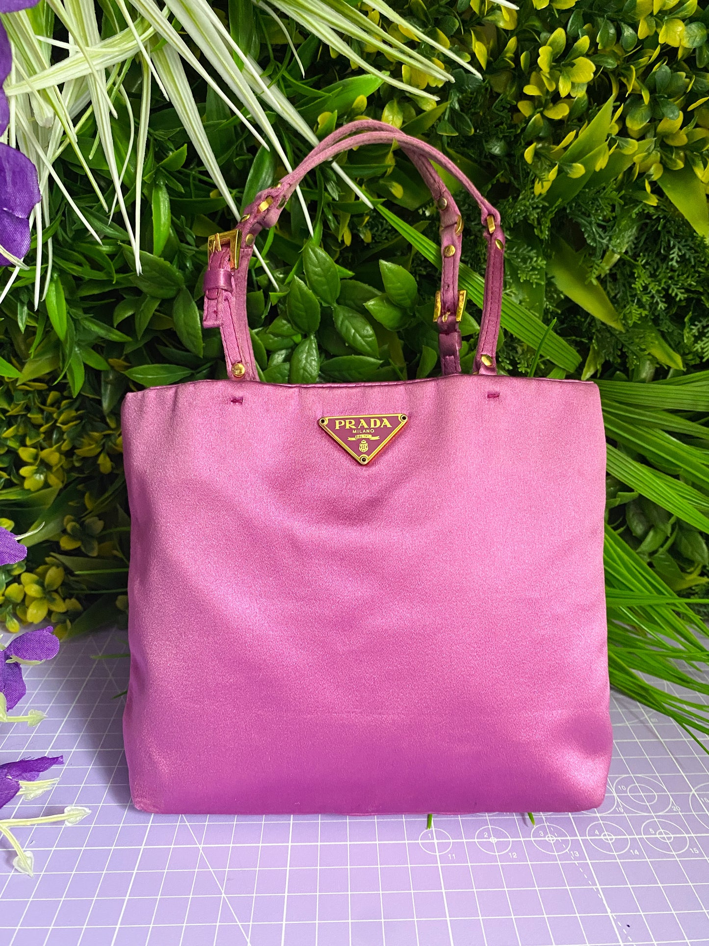 Prada Tessuto Pink Silk Mini Bag