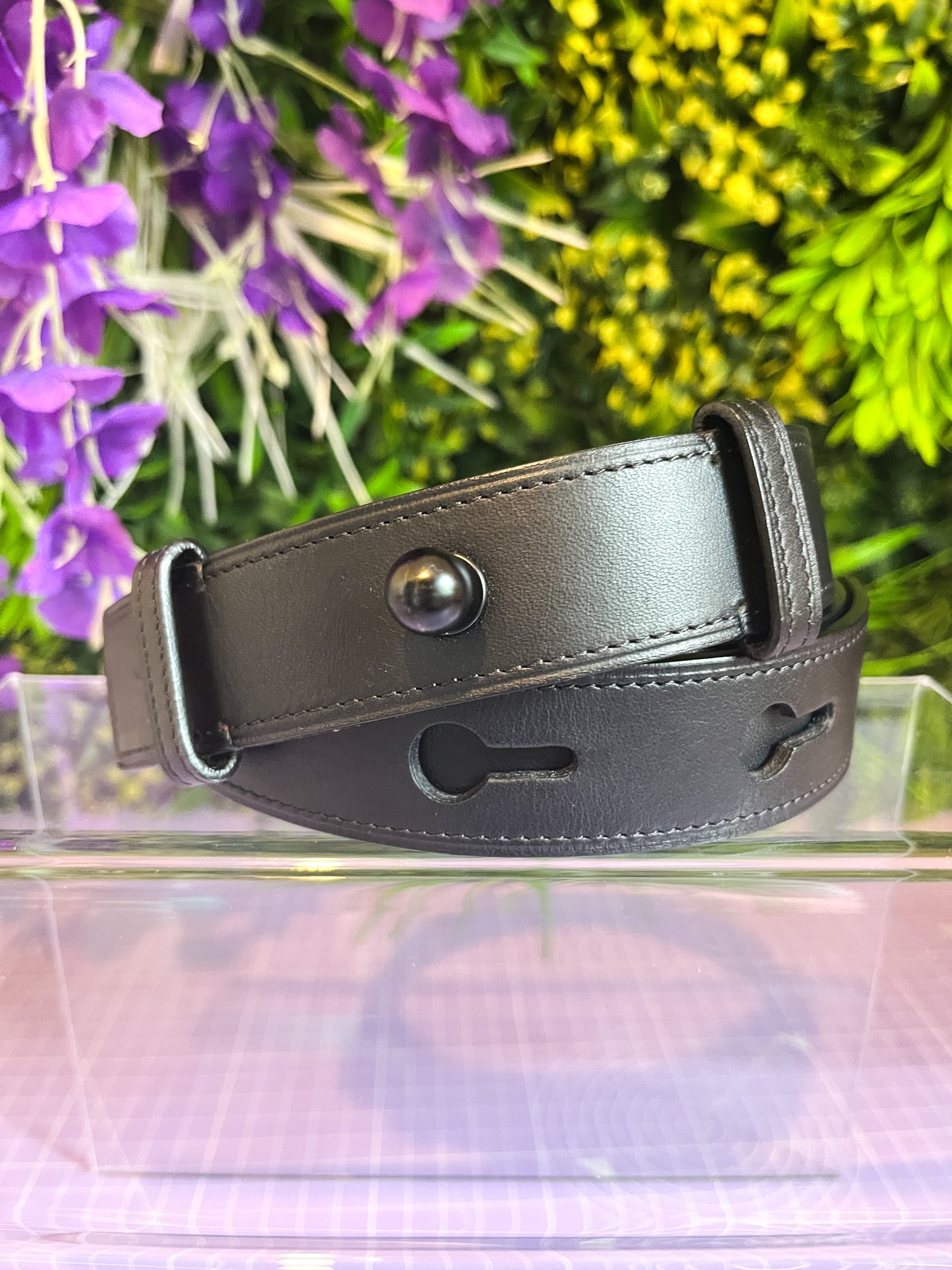 Loewe Logo Black Logo Belt Size 80