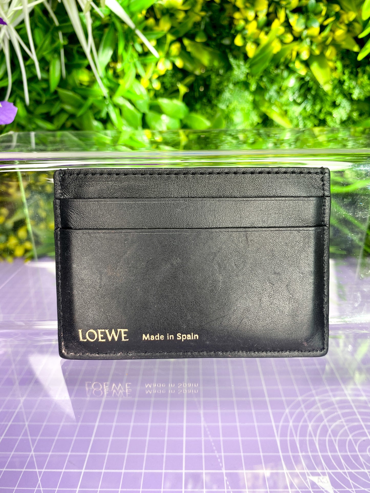 Loewe Plain Cardholder Jacquard & Calfskin Current Season