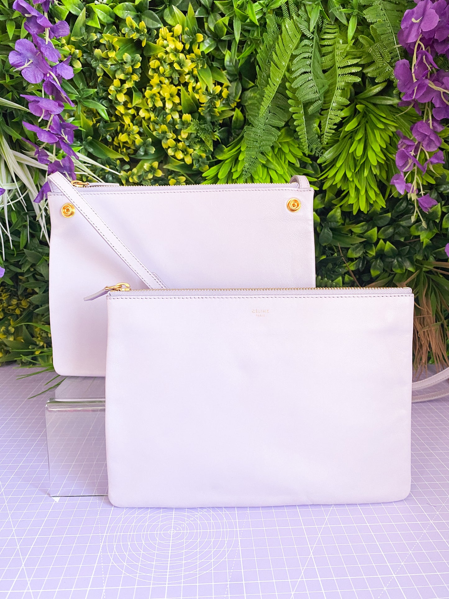 Celine Trio Crossbody Lavender