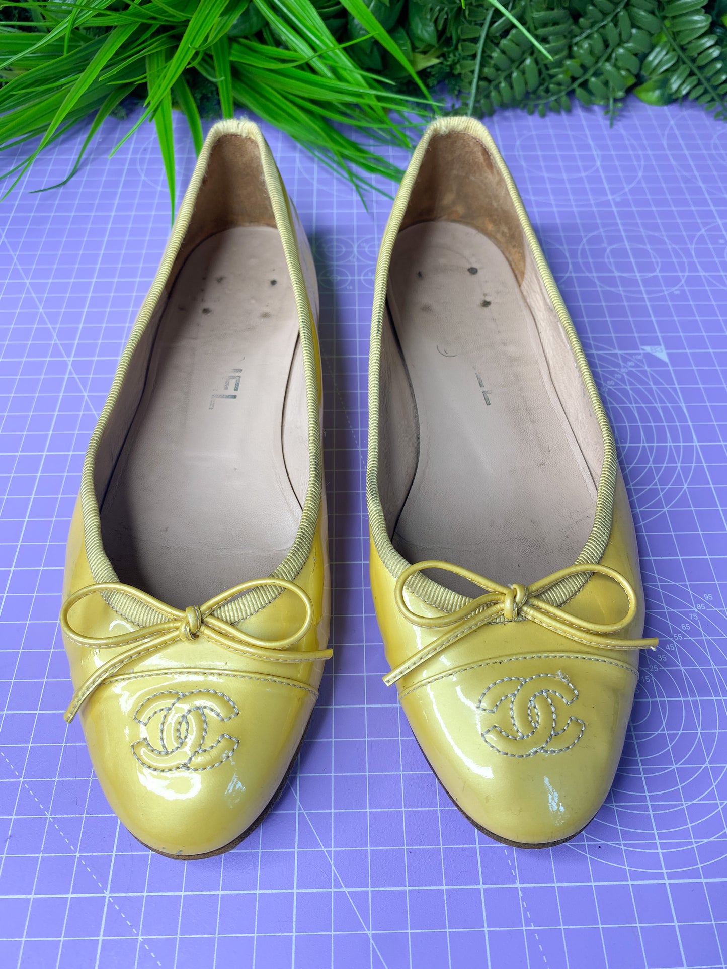 Chanel Ballet Flats Gold/Yellow 38/5