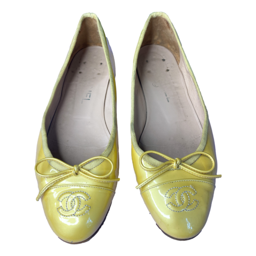 Chanel Ballet Flats Gold/Yellow 38/5