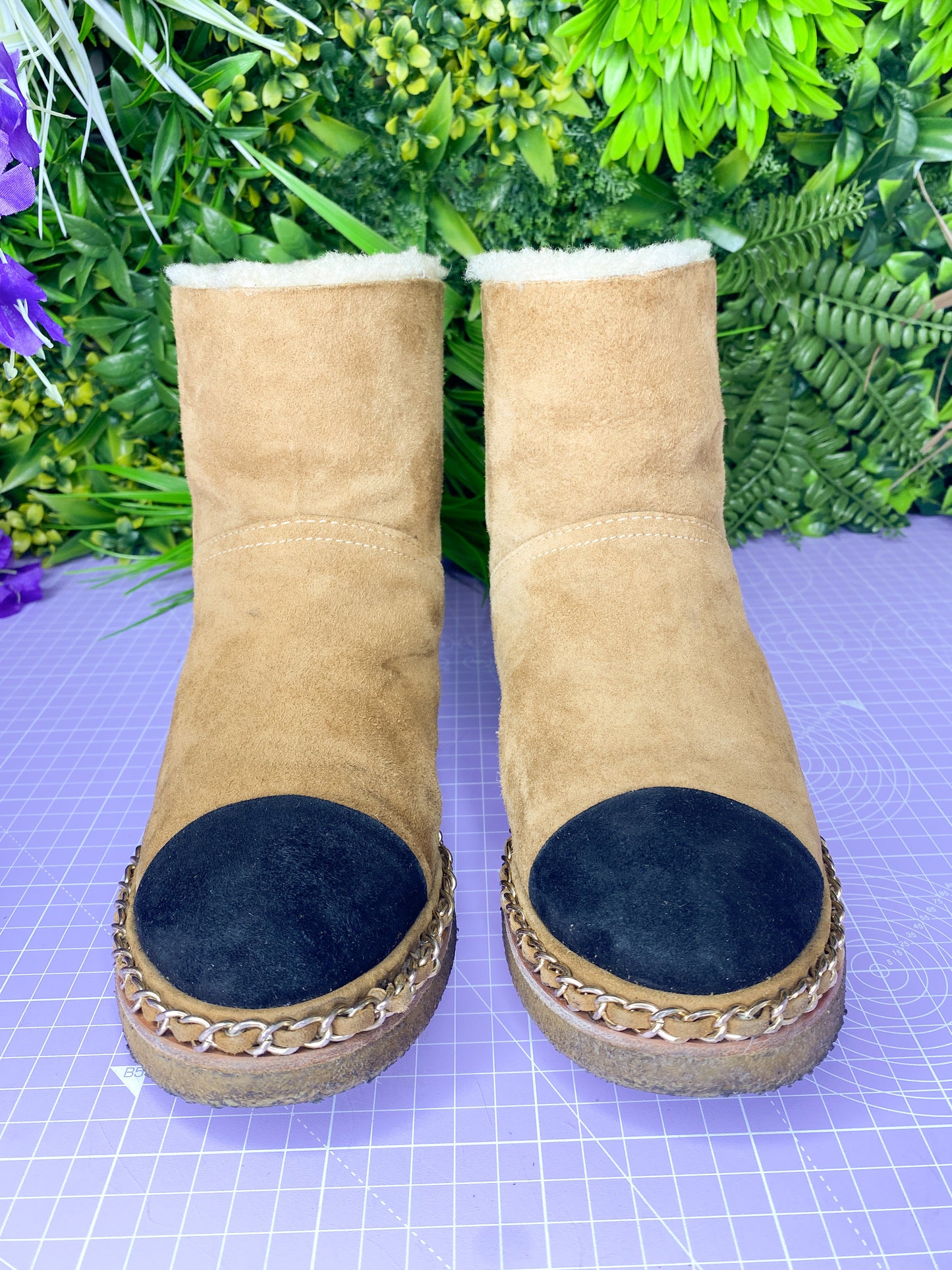 Chanel Shearling Boots 36C/3