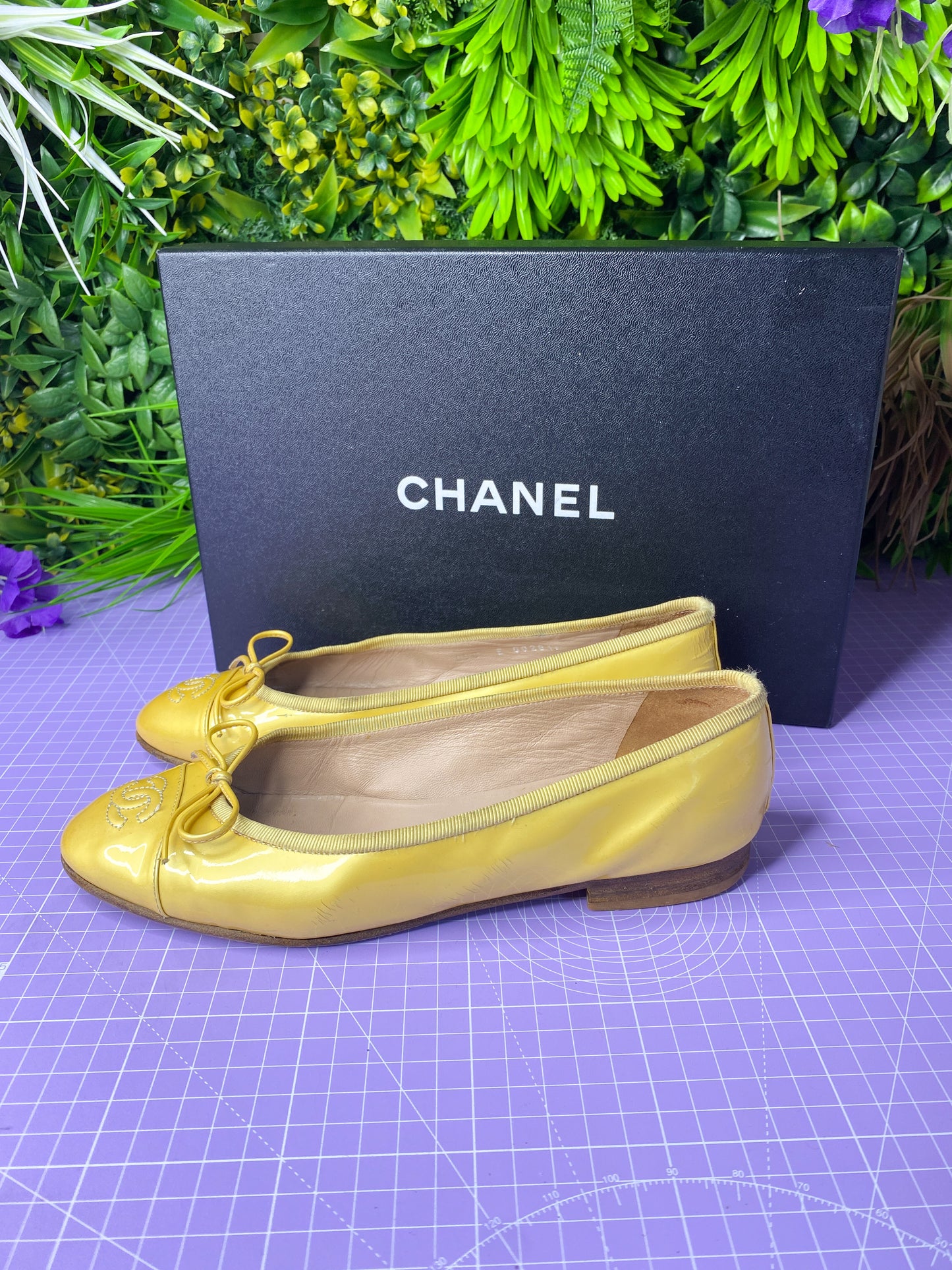 Chanel Ballet Flats Gold/Yellow 38/5