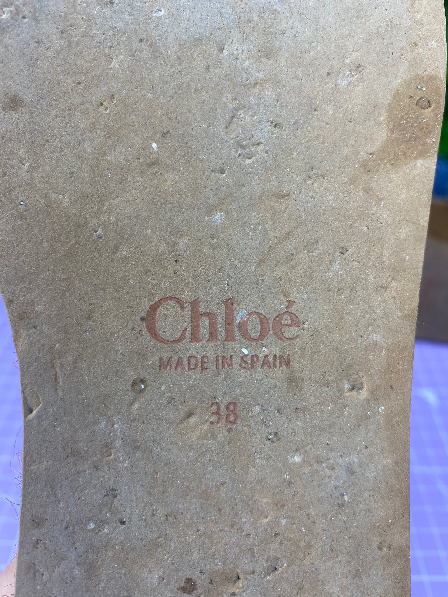 Chloé Woody Espadrilles Wedges 38/5