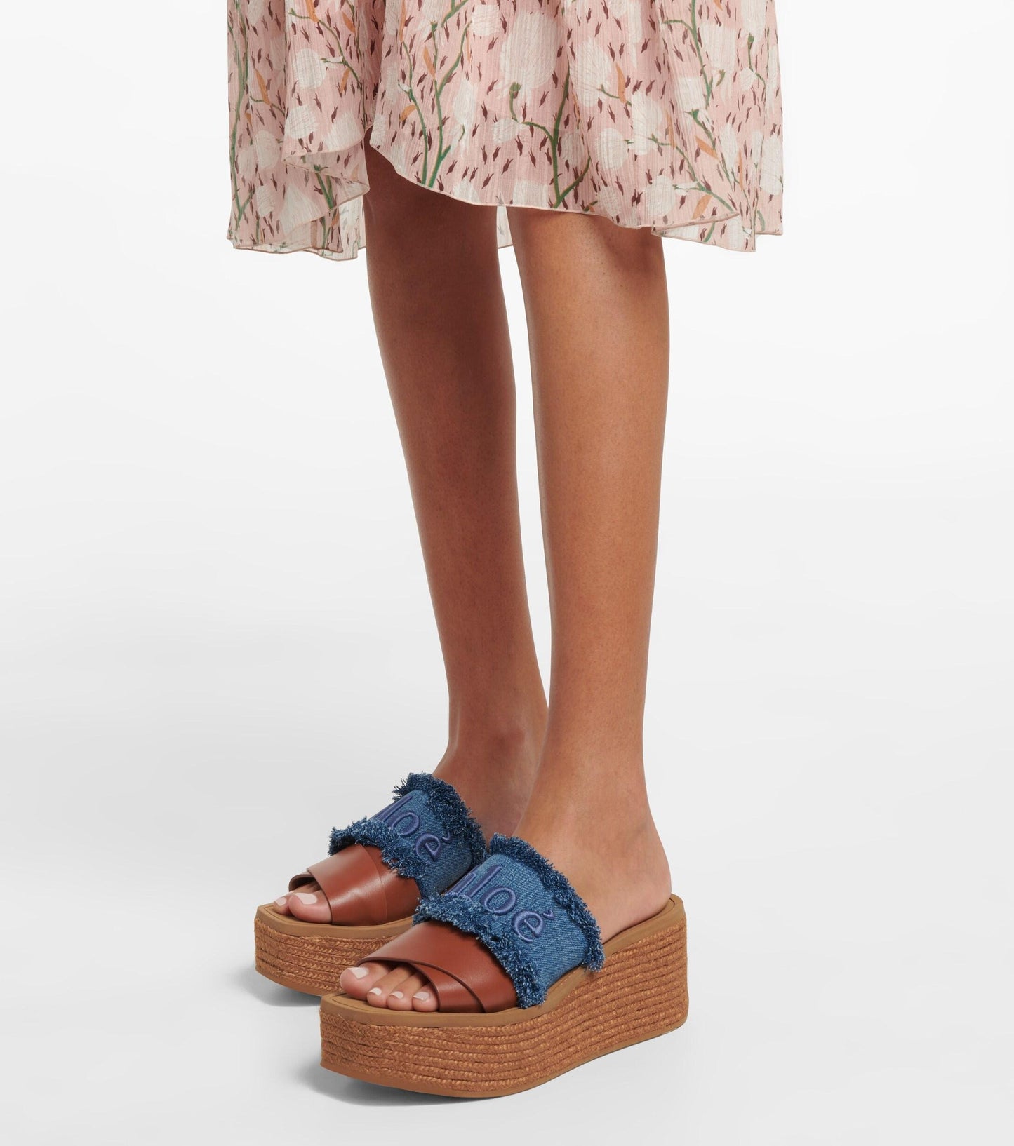 Chloé Woody Espadrilles Wedges 38/5