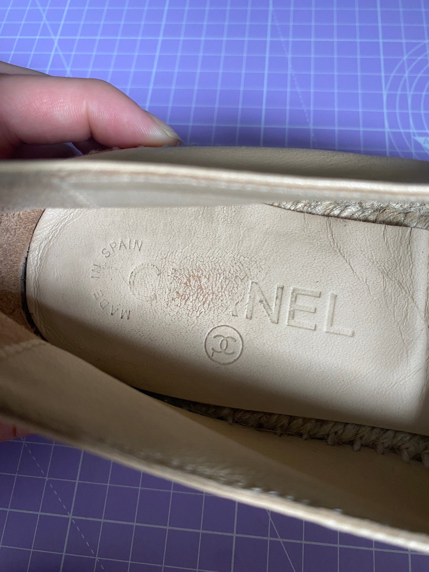 Chanel Espadrilles Beige/Black 38/UK 5