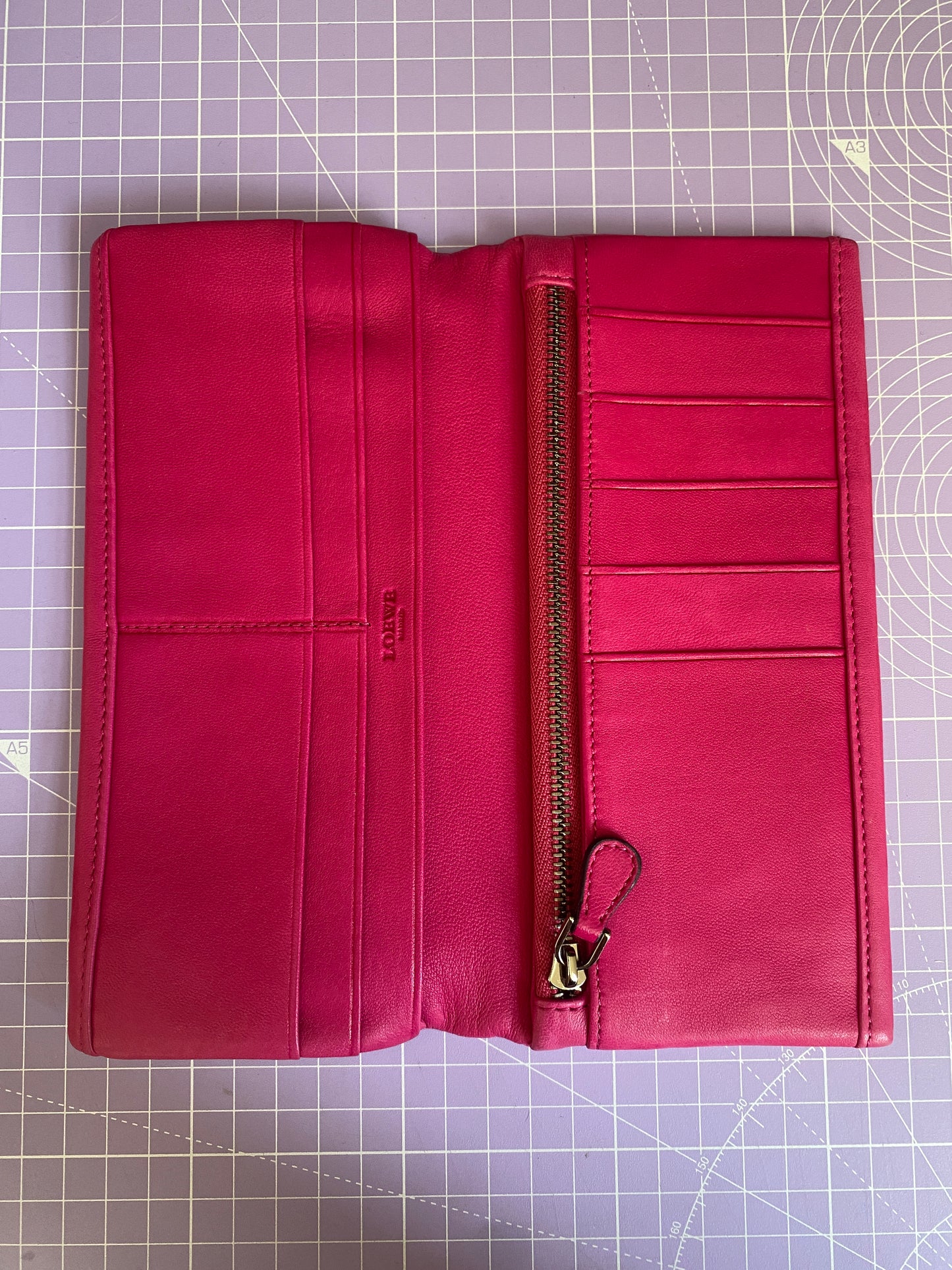 Loewe Fuchsia Pink Wallet