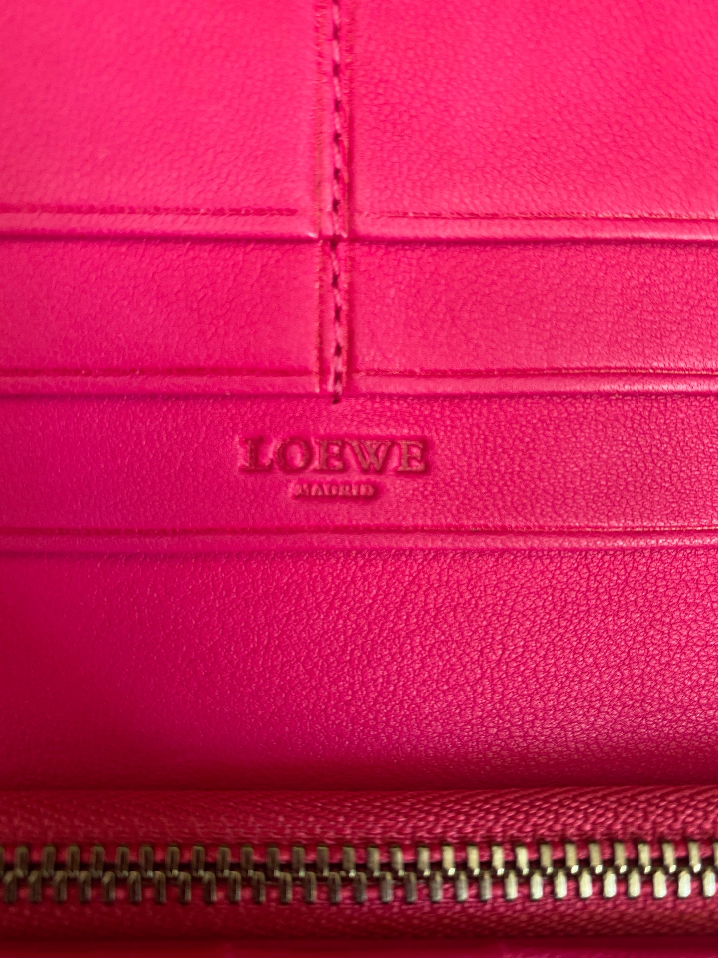 Loewe Fuchsia Pink Wallet