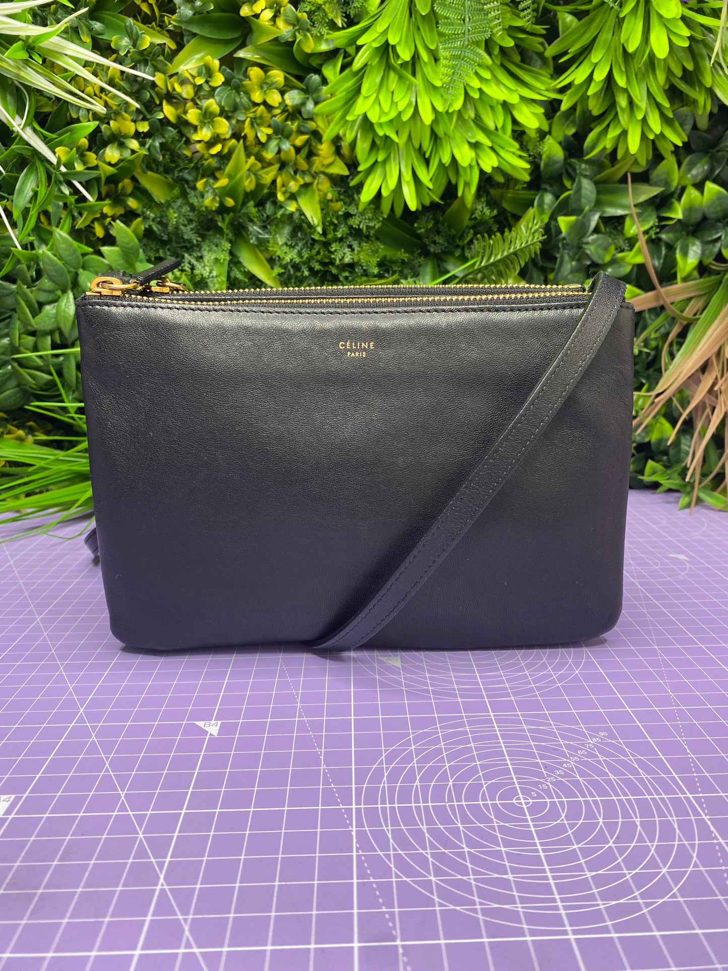 Celine Small Trio Crossbody Black