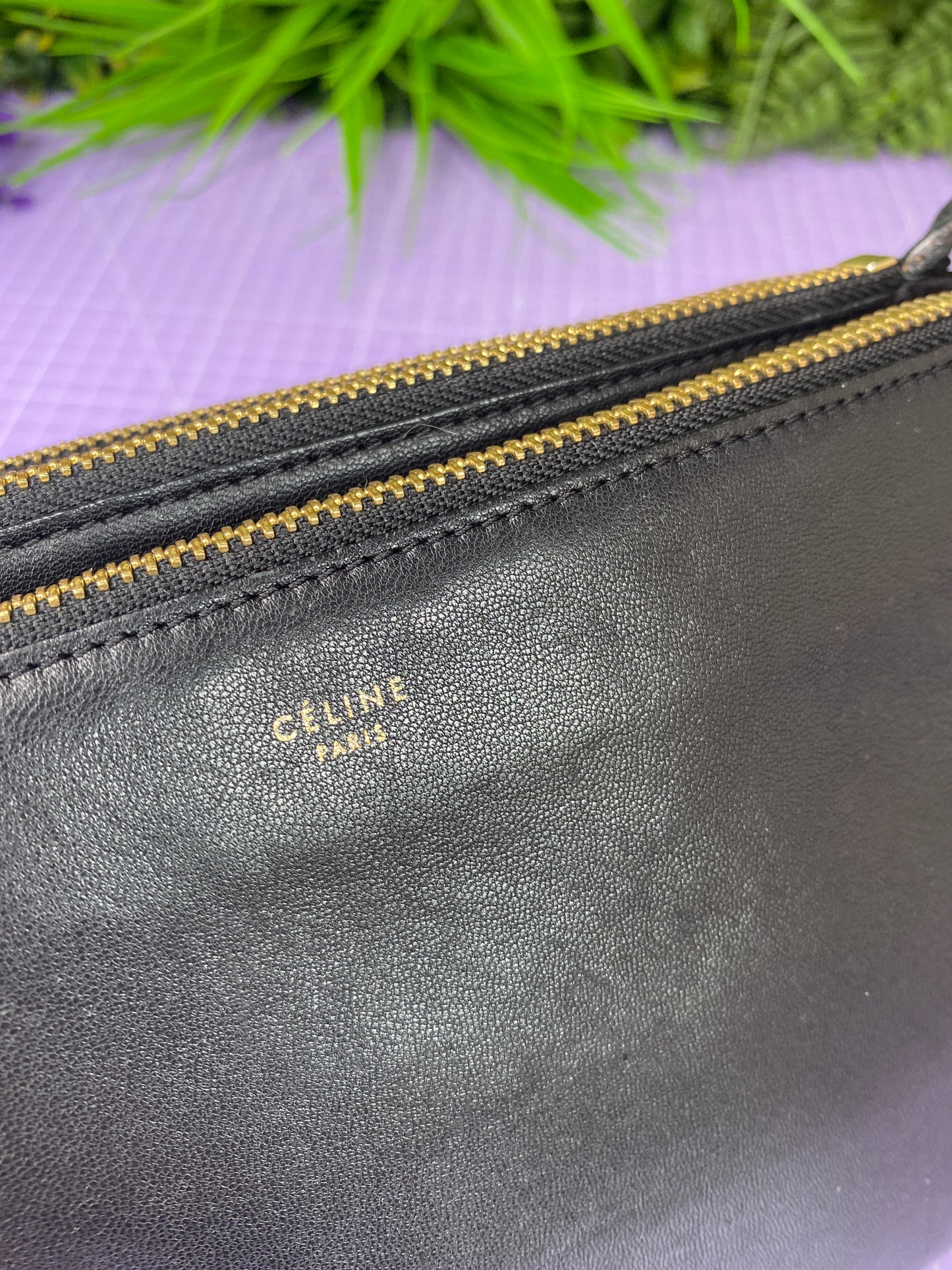 Celine Small Trio Crossbody Black