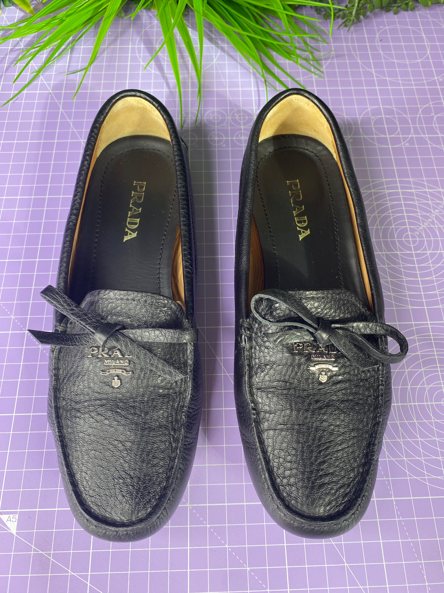 Prada Loafers Black 37.5/4.5