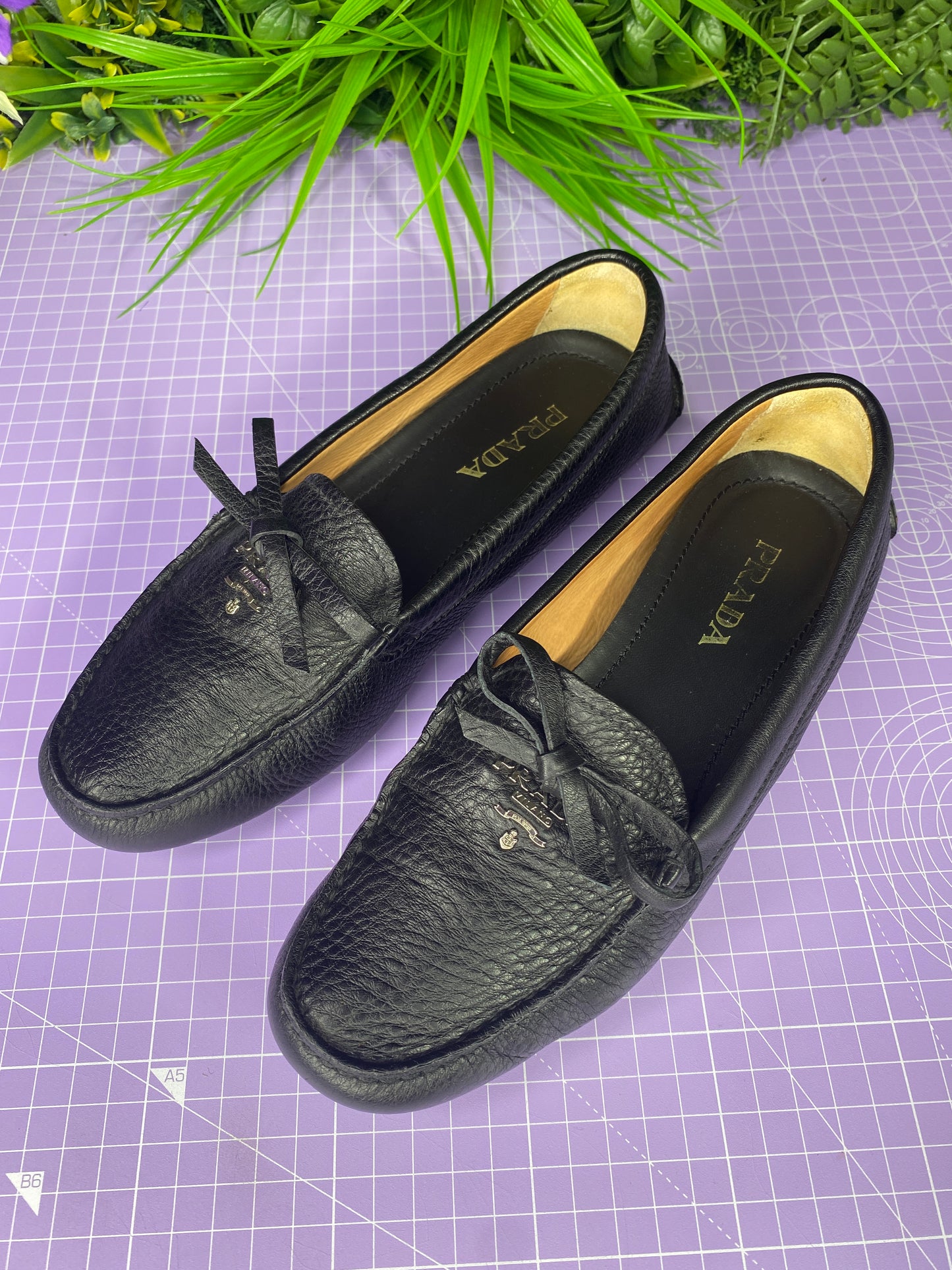 Prada Loafers Black 37.5/4.5