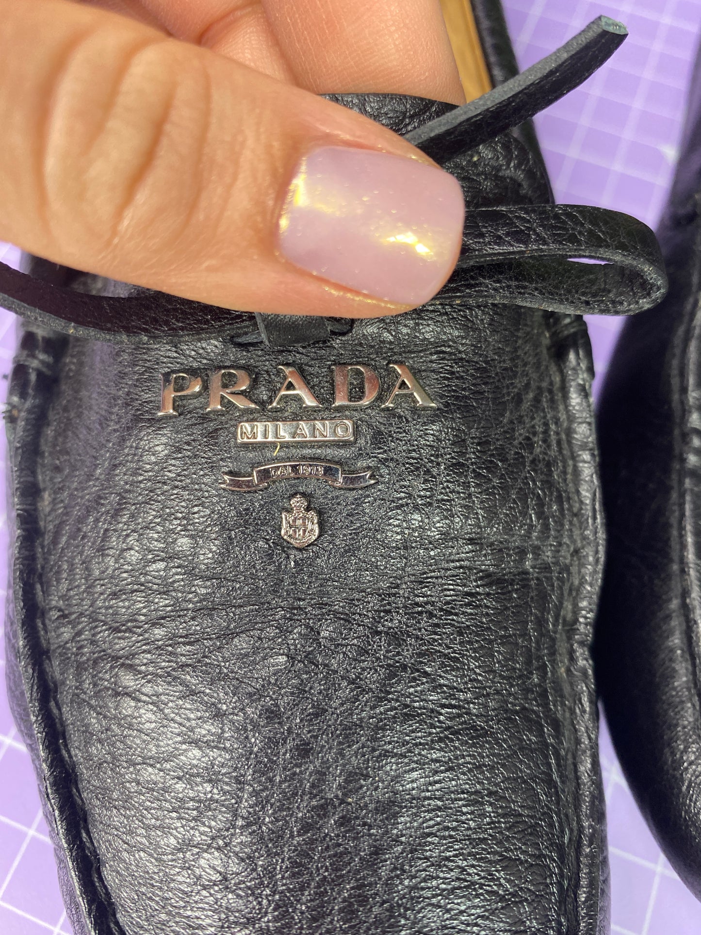 Prada Loafers Black 37.5/4.5