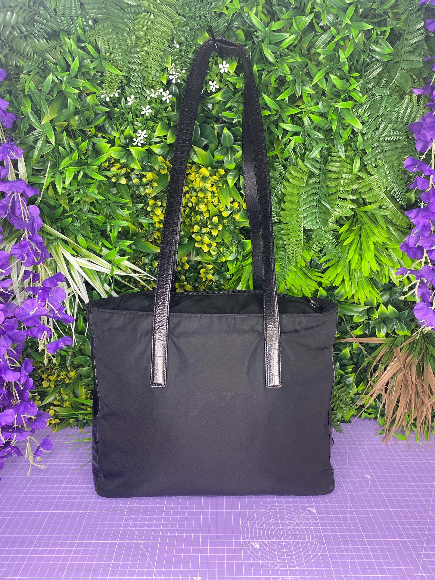 Prada Nylon & leather Shopper Tote