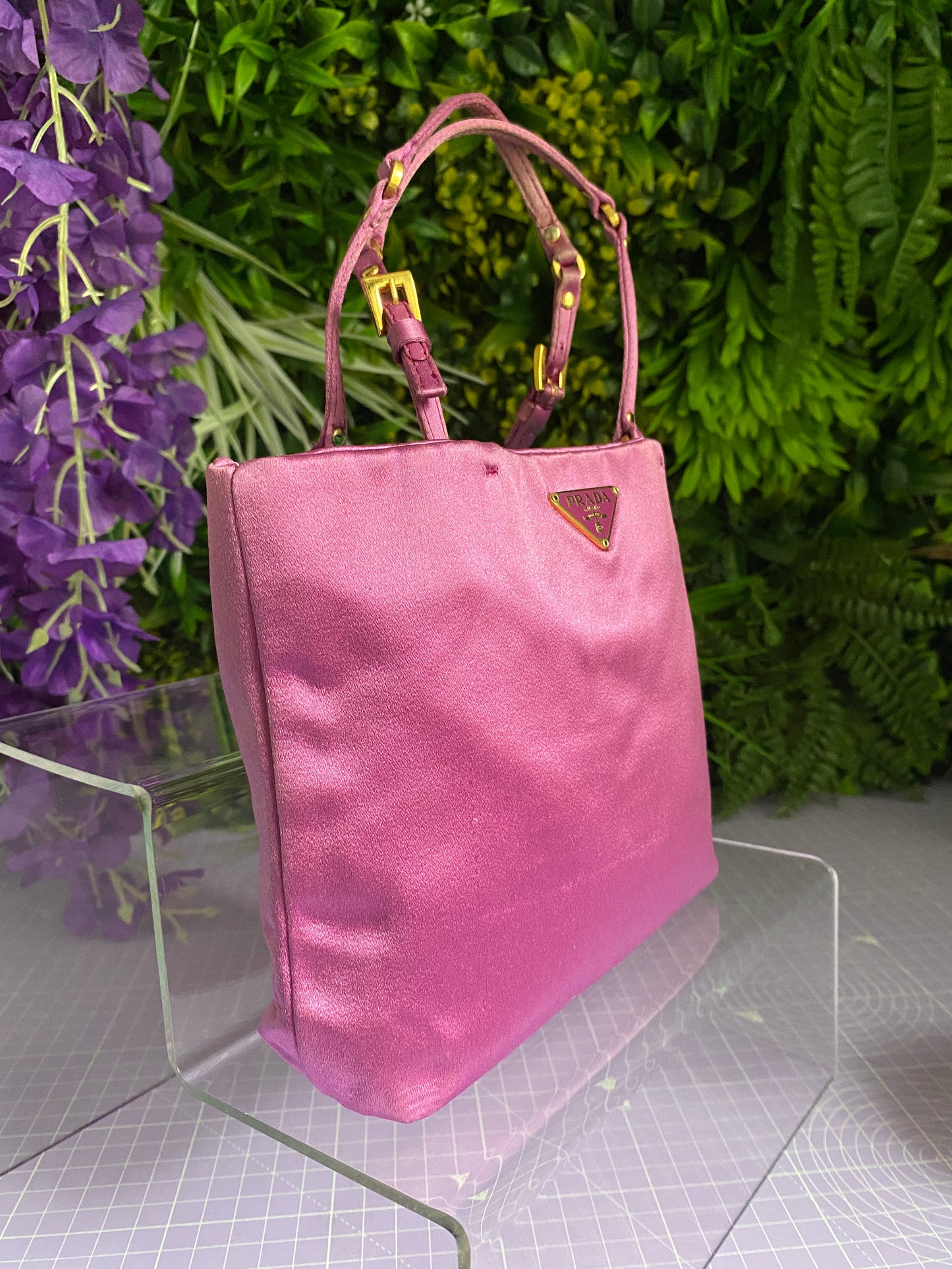 Prada Tessuto Pink Silk Mini Bag