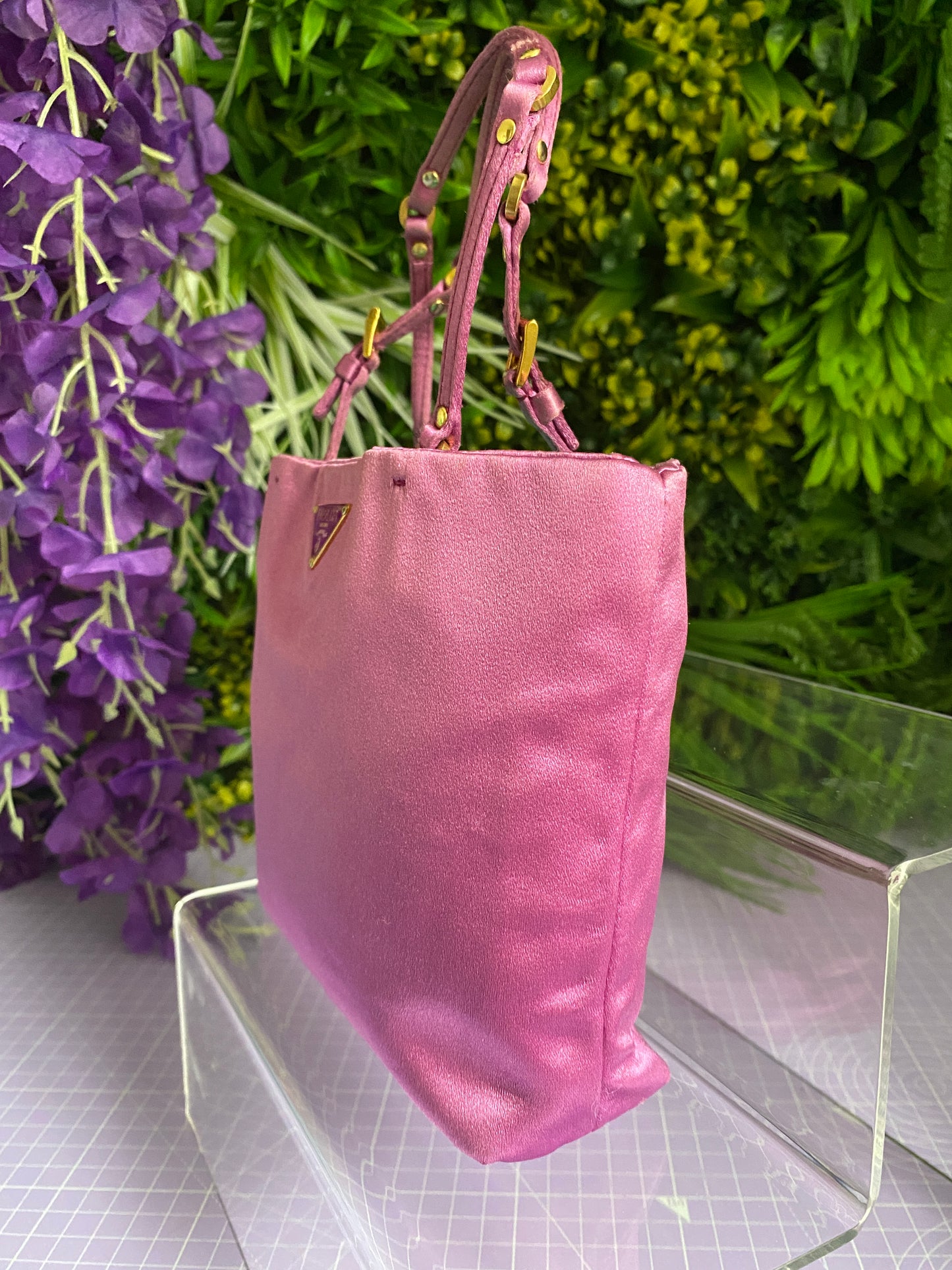 Prada Tessuto Pink Silk Mini Bag