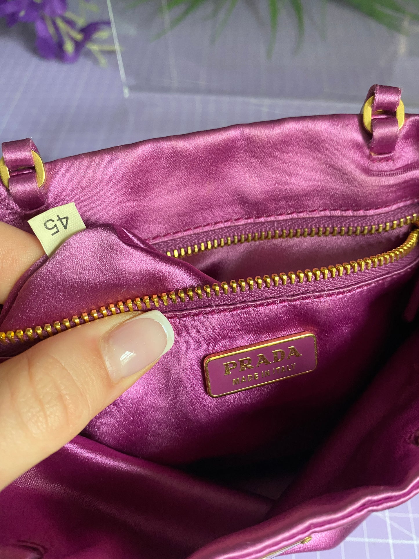 Prada Tessuto Pink Silk Mini Bag