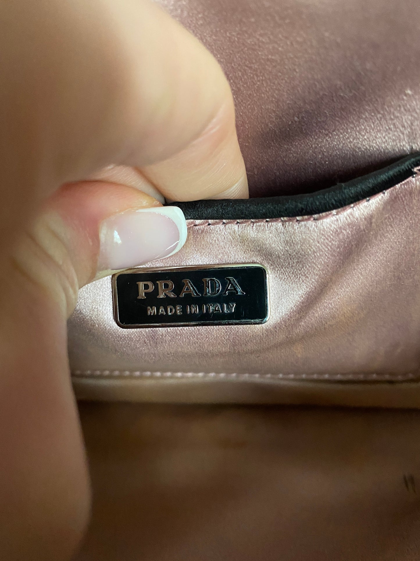 Prada Large Patent Leather Clutch Bag