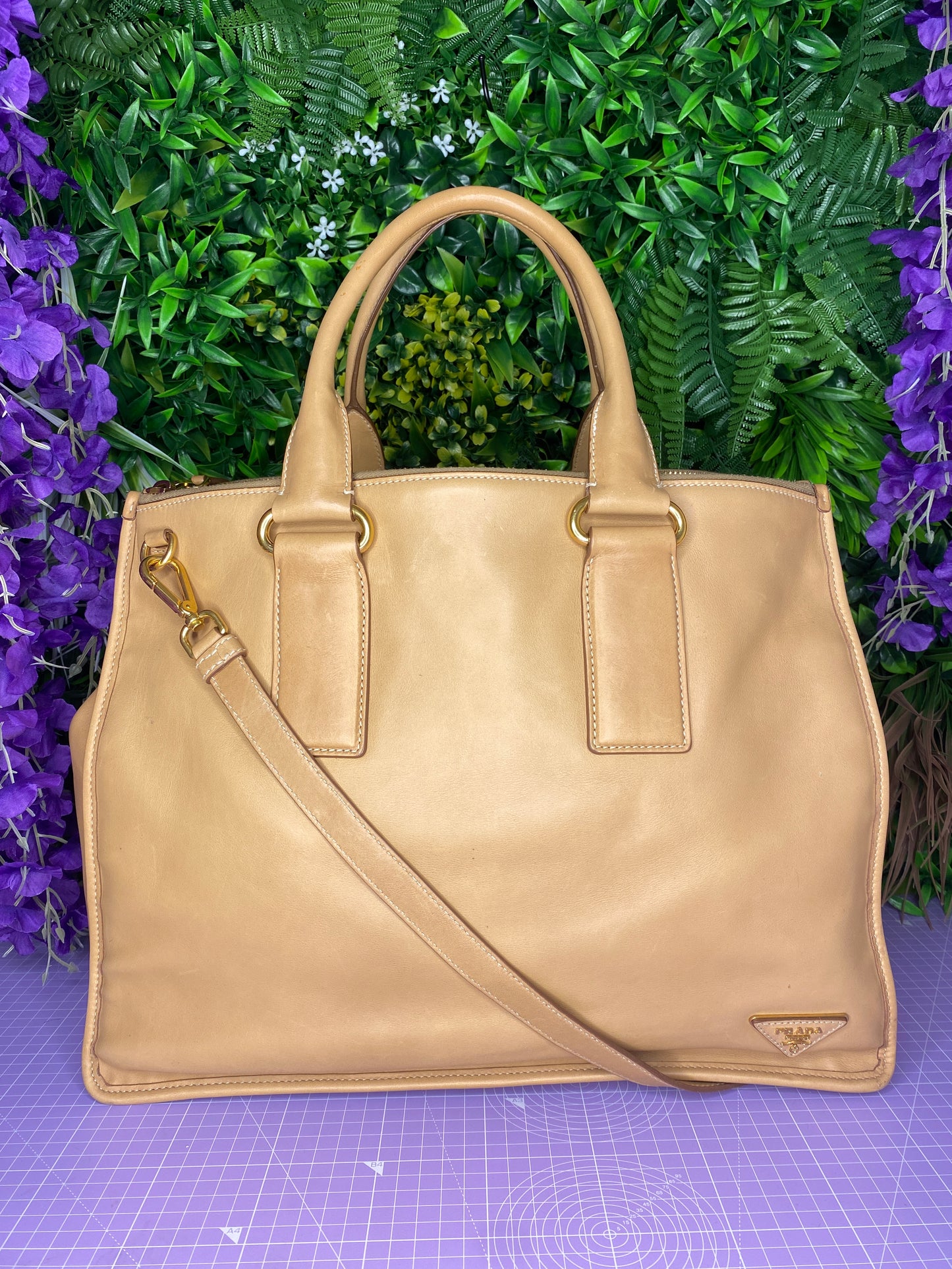 Prada Large Tan Tote Bag