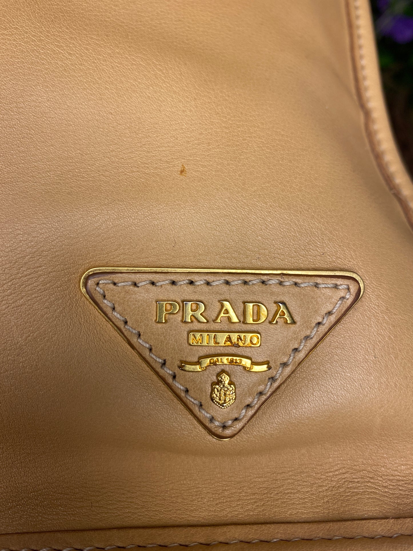 Prada Large Tan Tote Bag