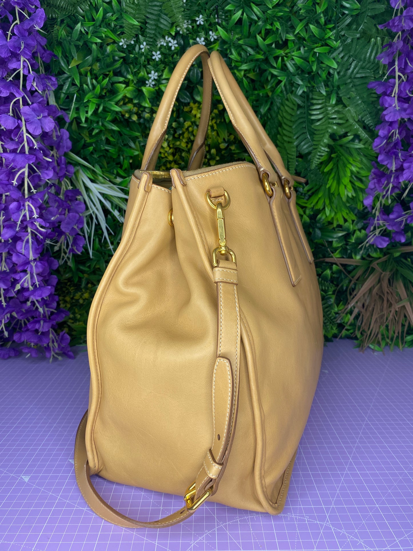 Prada Large Tan Tote Bag