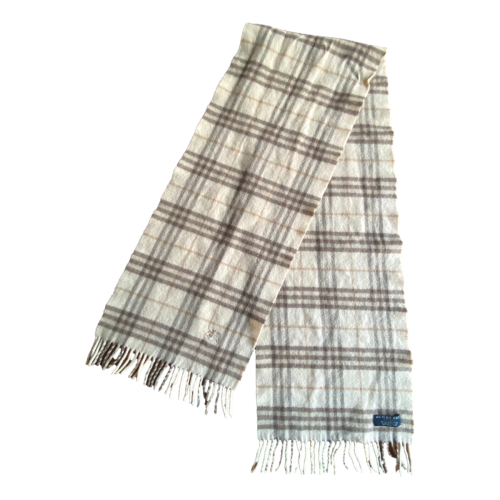 Burberry Lambswool Scarf Beige Brown