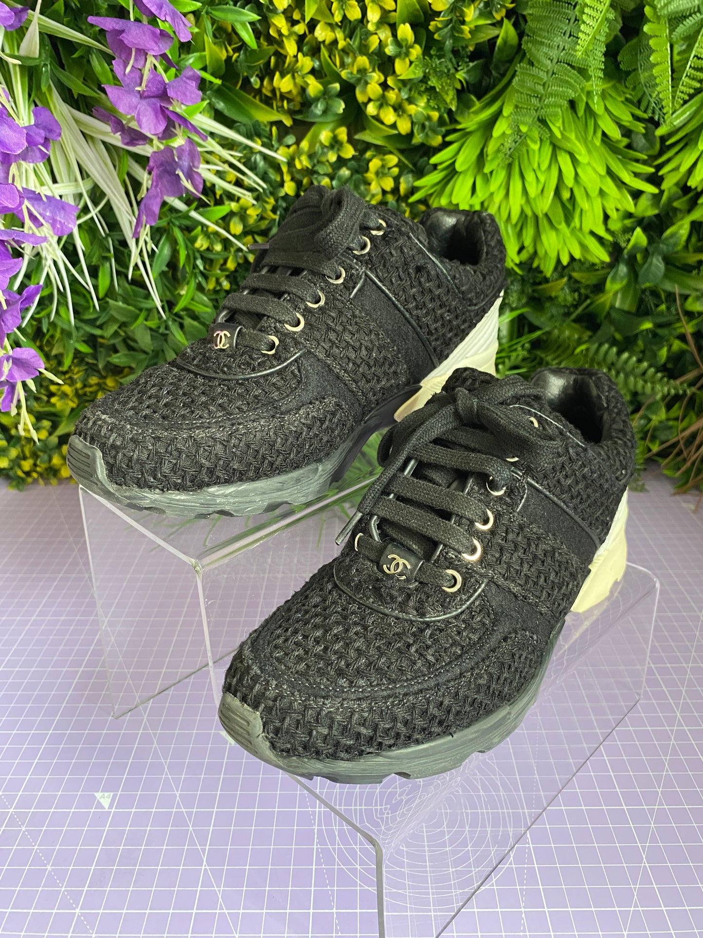 Chanel Tweed Trainers 36.5/UK 3.5