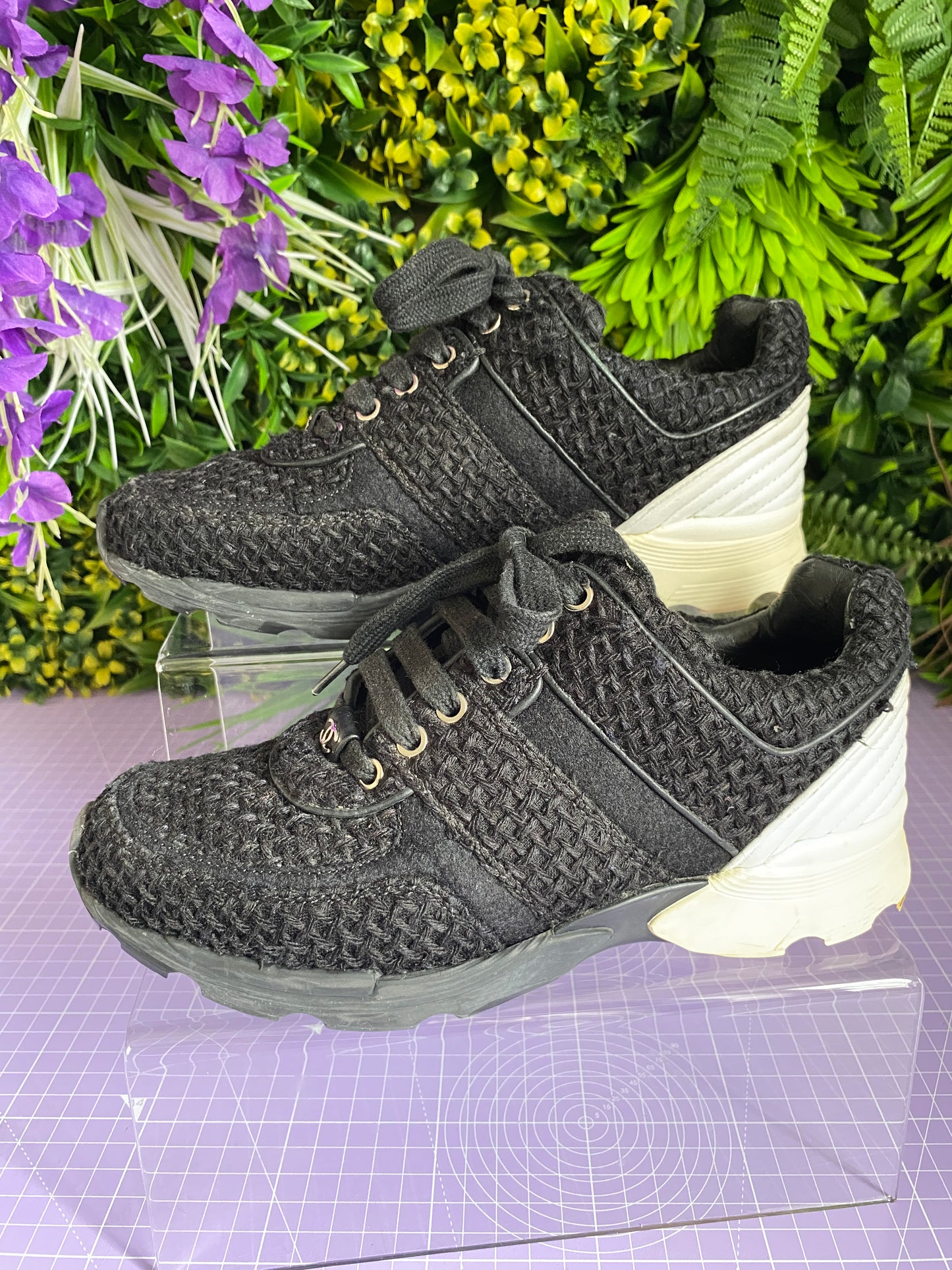 Chanel Tweed Trainers 36.5/UK 3.5