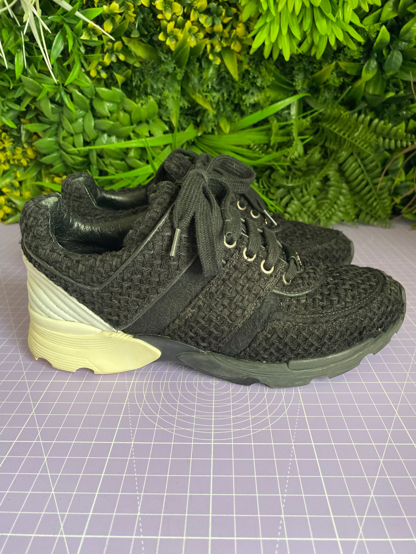 Chanel Tweed Trainers 36.5/UK 3.5